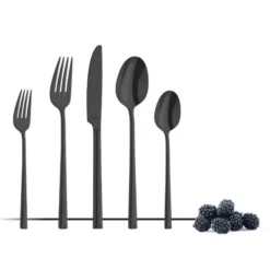 Fourchette de Table METROPOLE Noire - Lot de 12 - Amefa