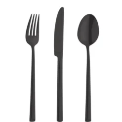 Fourchette de Table METROPOLE Noire - Lot de 12 - Amefa