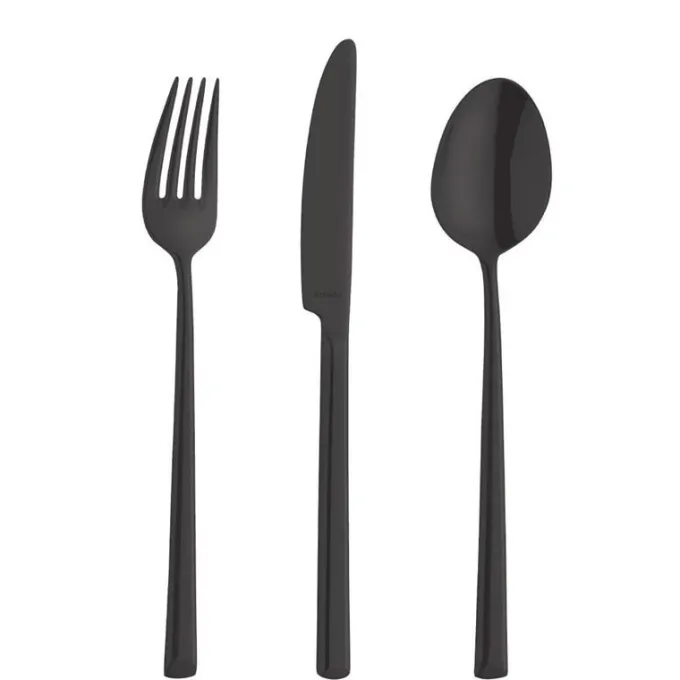 Fourchette de Table METROPOLE Noire - Lot de 12 - Amefa