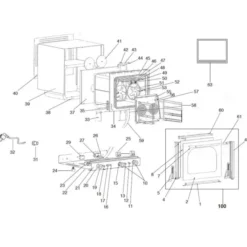 Four à Convection S1 - 60 L - 4 Niveaux - Beckers