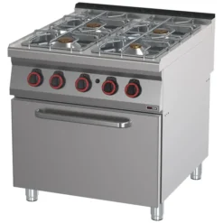 Fourneau à gaz avec four 2/1 SPT 90/80 21 G - Redfox