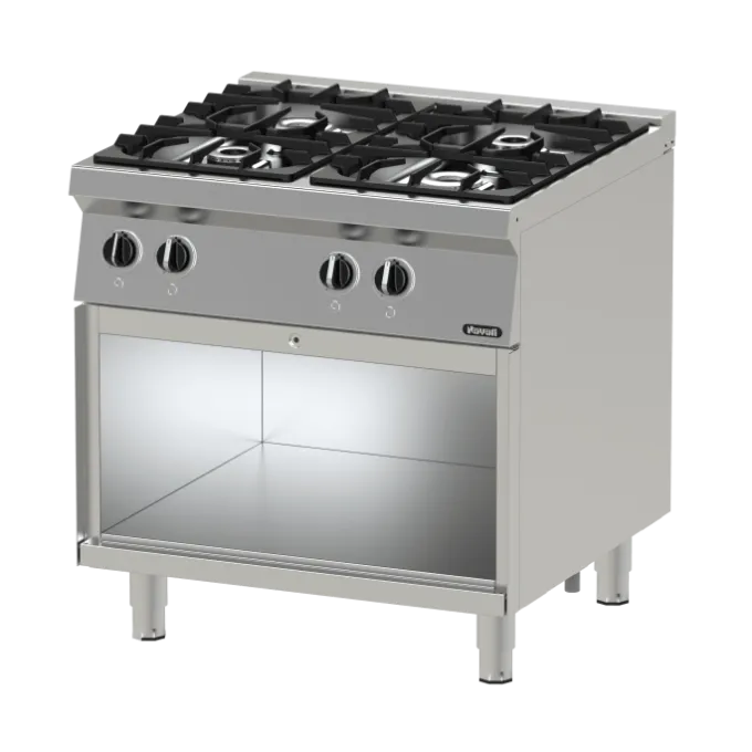 Fourneau Gaz 4 Feux Armoire Ouverte - 22 kW - Série 750 - Nayati