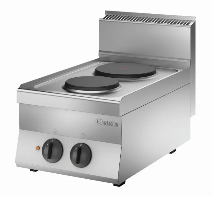 Fourneau électrique Professionnel - 2 plaques - 4,1 kW - Bartscher