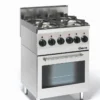 Fourneau sur four à gaz 4 feux vifs 19,0 kW - four électrique multifonction 2,2 kW - Bartscher