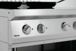 Fourneau sur meuble à induction 4 foyers - 20 kW - soubassement ouvert - Bartscher