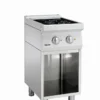 Fourneau sur meuble vitrocéramique 2 zones radiantes - L400xP700xH850-900 - soubassement ouvert - Bartscher
