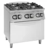 Fourneaux feux vifs gaz, 4 feux - 3,5 kW et 6 kW - four électrique - Giorik