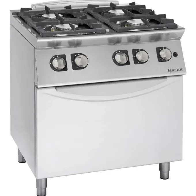 Fourneaux feux vifs gaz, 4 feux - 3,5 kW et 6 kW - four gaz - Giorik