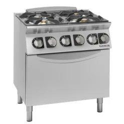 Fourneaux feux vifs gaz, 4 feux - 4 kW et 8 kW - four électrique - Giorik