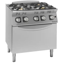 Fourneaux feux vifs gaz, 4 feux - 6 kW et 10 kW - four électrique - Giorik