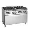 Fourneaux feux vifs gaz, 6 feux - 3,5 kW et 6 kW - four électrique - Giorik