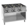 Fourneaux feux vifs gaz, 6 feux - 6 kW et 10 kW - Giorik