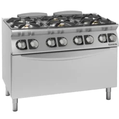 Fourneaux feux vifs gaz, 6 feux - 4 kW et 8 kW - four électrique - Giorik
