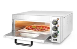 Four à pizza compact - Argent - 230V/2000W - 580x560x(H)275 mm - Hendi