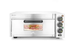 Four à pizza compact - Argent - 230V/2000W - 580x560x(H)275 mm - Hendi