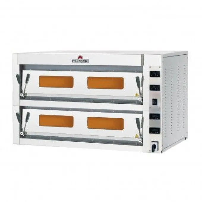 Four à Pizza Double Electrique - Commandes Digitales - 12 Pizza - Italforni