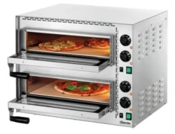 Four à pizza double électrique inox - Mini Plus 2 - 3,4 kW - Bartscher