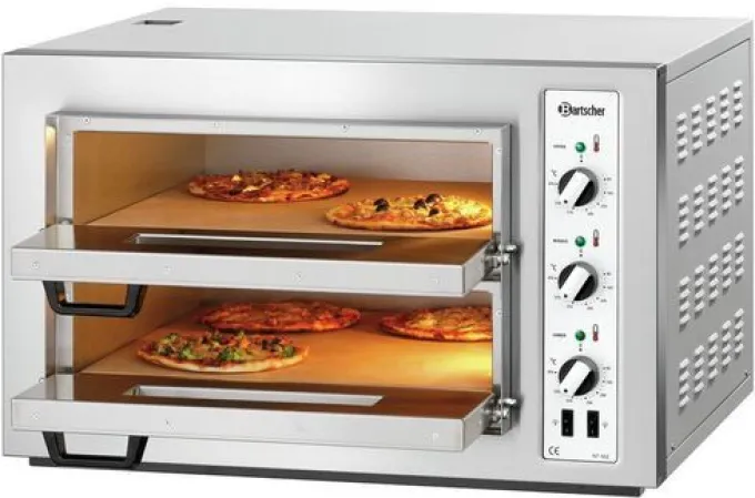 Four à Pizza Double Électrique 4 Pizzas Pro - NT 502 6,0 kW - Bartscher