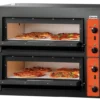 Four à pizza double électrique - 4 + 4 pizzas pro - 8,4 kW - Bartscher