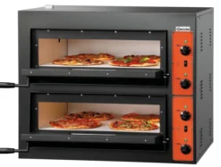 Four à pizza double électrique - 4 + 4 pizzas pro - 8,4 kW - Bartscher
