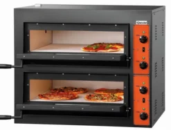 Four à pizza double électrique - 4 + 4 pizzas pro - 8,4 kW - Bartscher