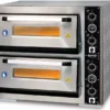 Four à Pizza Electrique avec Eclairage 2 x 6 Pizzas Ø 30 cm - Combisteel