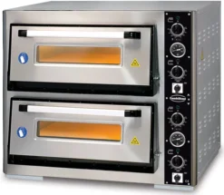 Four à Pizza Electrique avec Eclairage 2 x 4 Pizzas Ø 30 cm - Combisteel