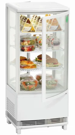 Frigo Vitrine à Poser - 86 Litres Blanc - Bartscher