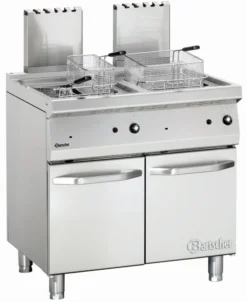 Friteuse à gaz - 700 mm - 2 x 23 Litres - 30 kW - Bartscher
