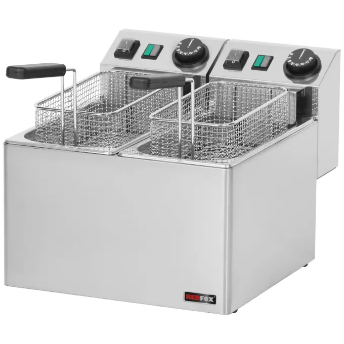 Friteuse électrique double 0,42 kW/l, 5+5 l TOP 230 V FE 44 E - Redfox