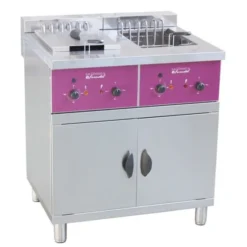 Friteuse électrique sur coffre - 2 x 25 litres - 2x 6000 /12000 /18000 W - Furnotel