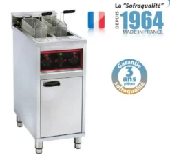 Friteuse électrique sur coffre - 2 x 10 litres - 12 kW - Sofraca