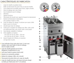 Friteuse électrique sur coffre - 9-10 litres - Valentine - EVO250