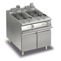Friteuse électrique sur meuble - 2 x 15 L - P 700 - 2 x 13 kW - Baron