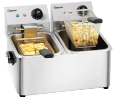 Friteuse professionnelle - 2 cuves de 4 litres - Bartscher