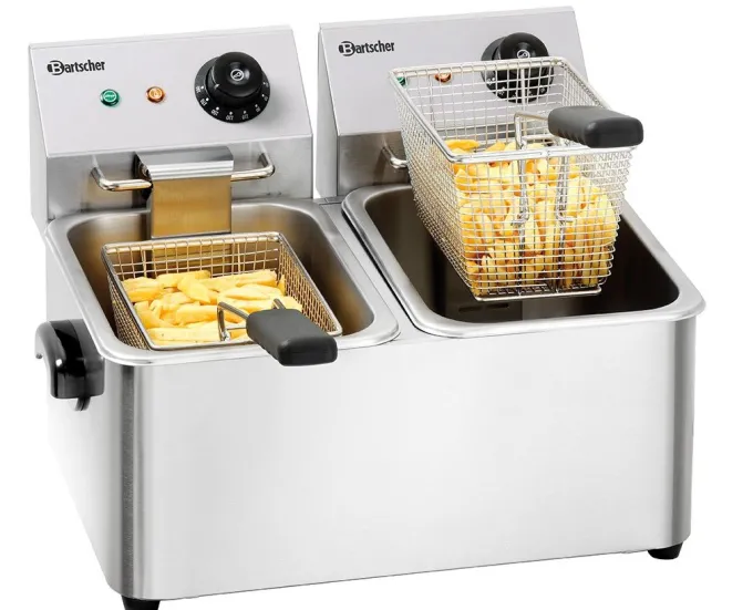 Friteuse professionnelle - 2 cuves de 4 litres - Bartscher