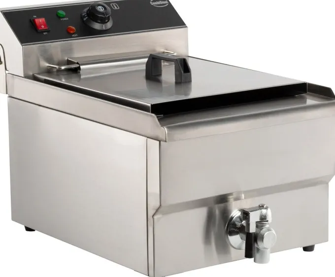 Friteuse Professionnelle Electrique 10 litres avec Robinet de Vidange - 5 kW - Combisteel