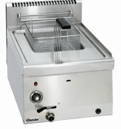 Friteuse Professionnelle à gaz - 8 litres avec robinet de vidange 6,7 kW - Bartscher