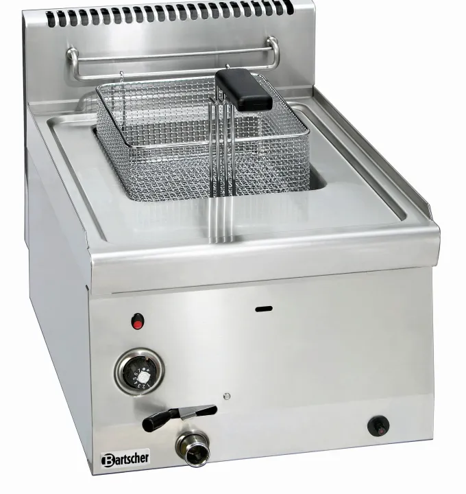 Friteuse Professionnelle à gaz - 8 litres avec robinet de vidange 6,7 kW - Bartscher