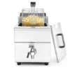 Friteuse Professionnelle à induction avec robinet de vidange 8L Gris 230V/3500W - Hendi
