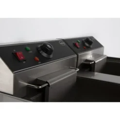 Friteuse professionnelle Électrique - 2 x 10 Litres - Vidange - 2 x 5 kW - Combisteel