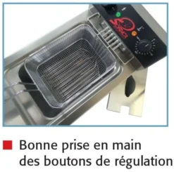 Friteuse Professionnelle électrique à poser - Super puissante - 9 Litres - Sofraca