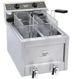 Friteuse professionnelle électrique de 2 cuves Roller Grill