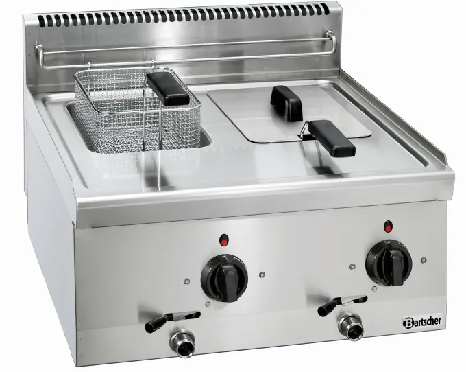 Friteuse professionnelle 600 mm - 2x6 Litres - 6,6 kW - Bartscher