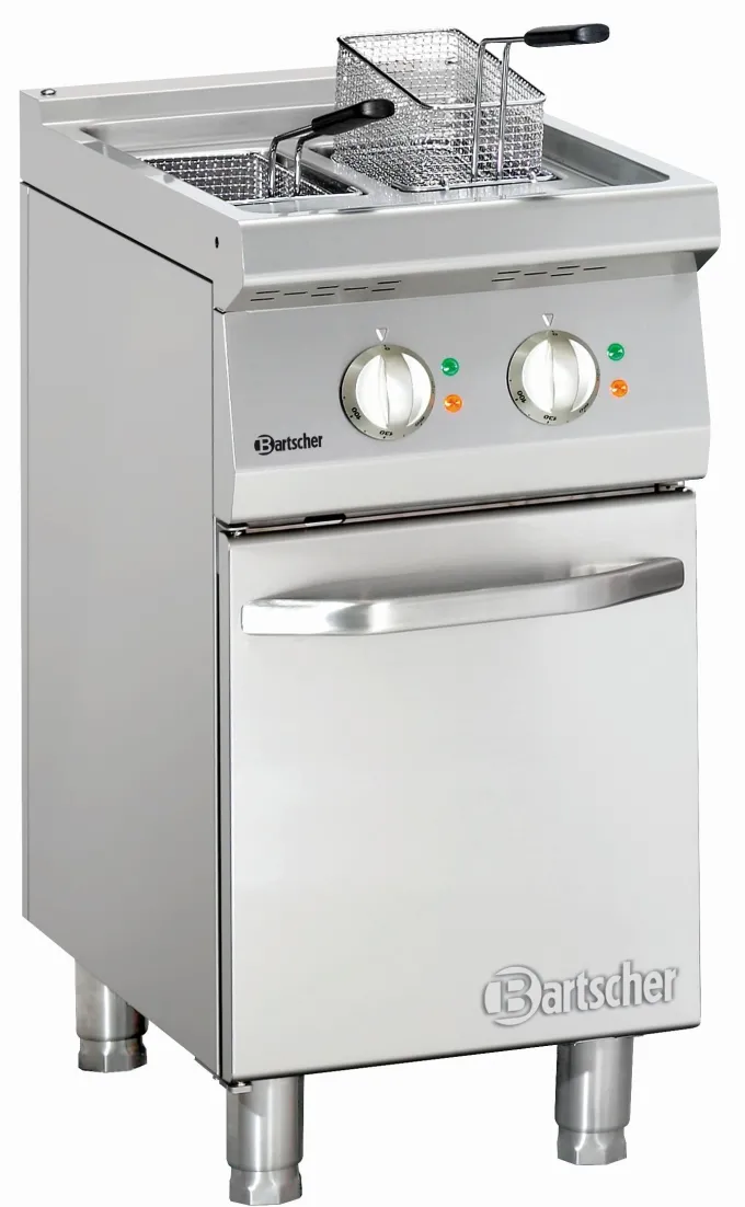 Friteuse Professionnelle - 2 x 9 Litres - 15 kW - sur Armoire - Bartscher
