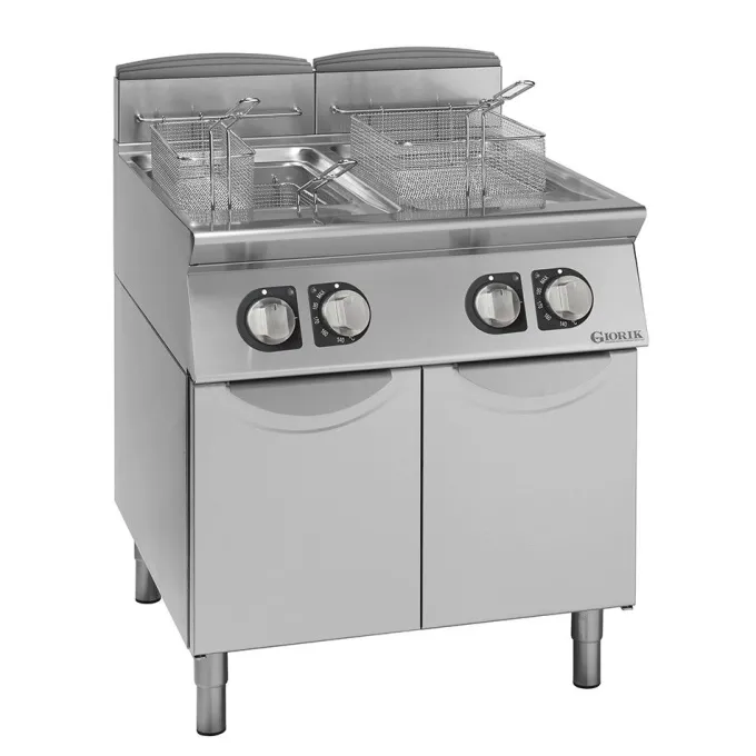Friteuses Electriques, Commandes Electromécaniques, 2x21 L- Giorik