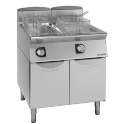 Friteuses Gaz, Brûleurs Externes, commandes électromécaniques, 2x13 L- Giorik