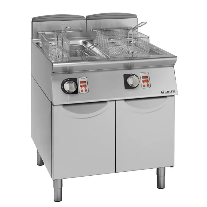 Friteuses Gaz, Brûleurs Internes, commandes électroniques, 17 L- Giorik - FG9217MT