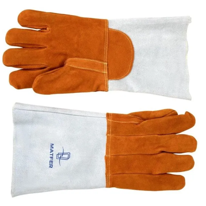 Gants Anti-Chaleur en Cuir Rembourré Jusqu'à 250°C 420 mm - Mafter