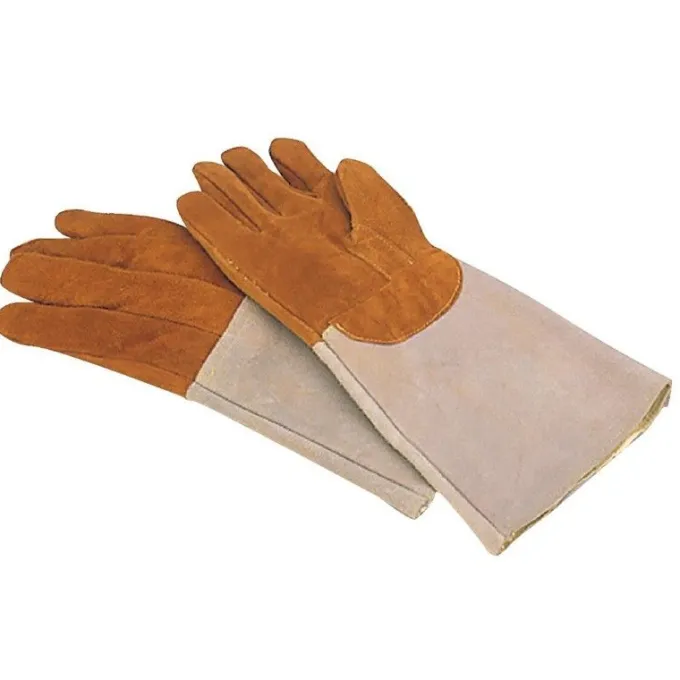 Gants Anti-Chaleur en Cuir Rembourré Jusqu'à 250°C 420 mm - Mafter